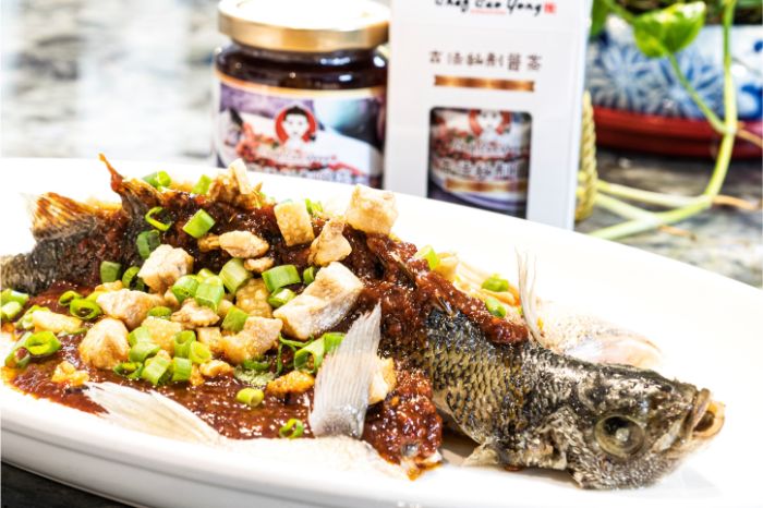 Steam Jade Perch with Chef Cao Yong Traditional Sauce